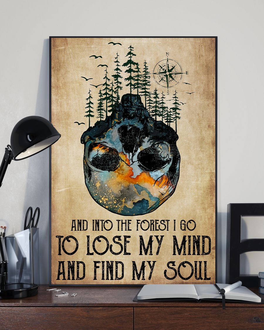 Skull Forest To Lose My Mind - Vertical Poster - Owls Matrix LTD