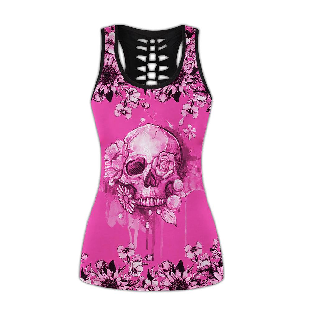 S Skull Lover With Pink Style - Tank Top Hollow - Owls Matrix LTD