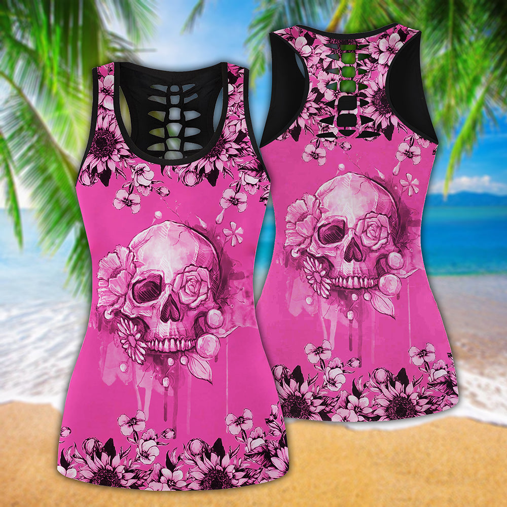 Skull Lover With Pink Style - Tank Top Hollow - Owls Matrix LTD