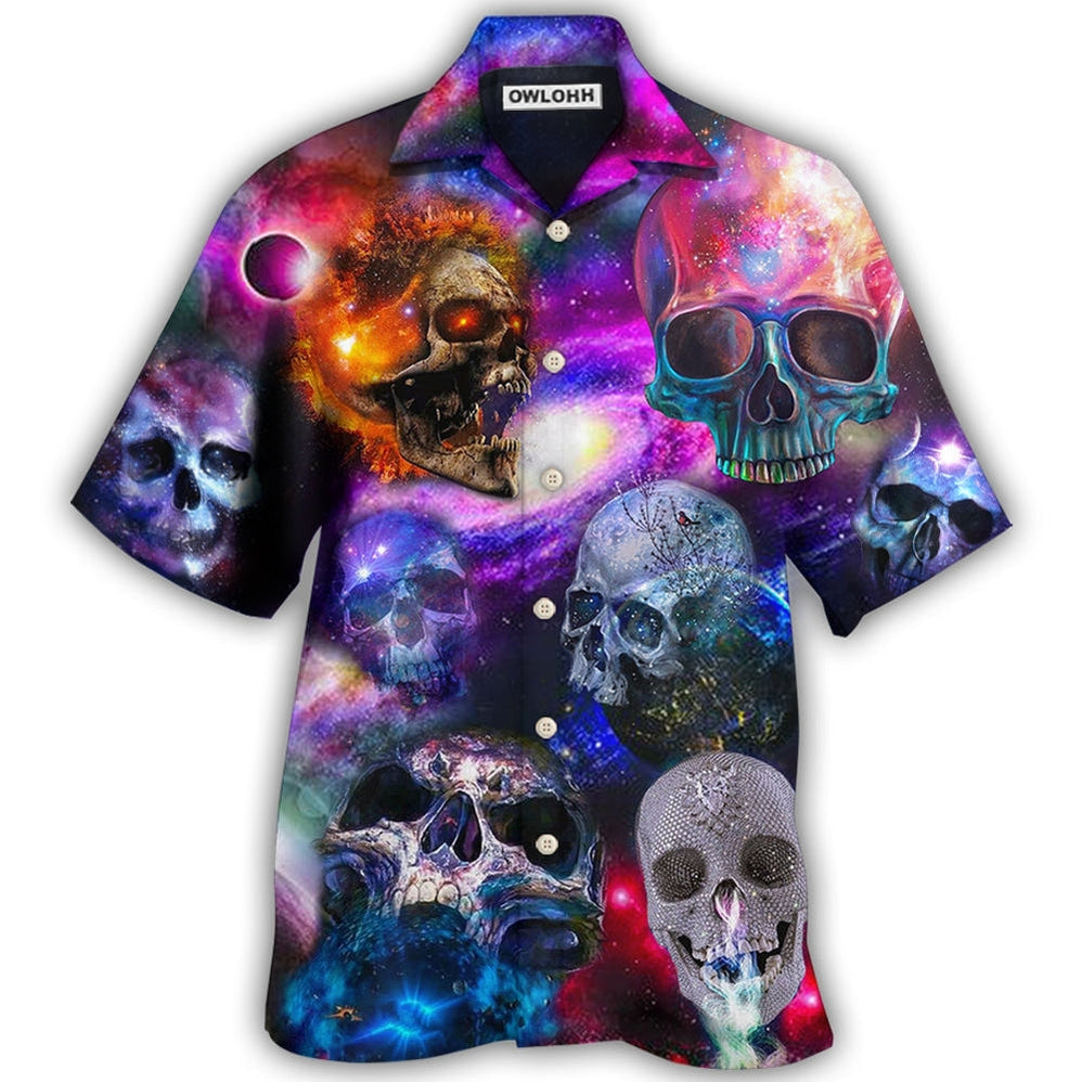 Skull So Amazing Galaxy Style - Hawaiian Shirt - Owls Matrix LTD