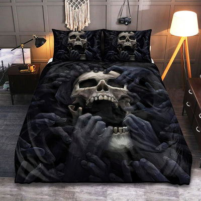 Skull Amazing Scream Scared - Bedding Cover - Owls Matrix LTD