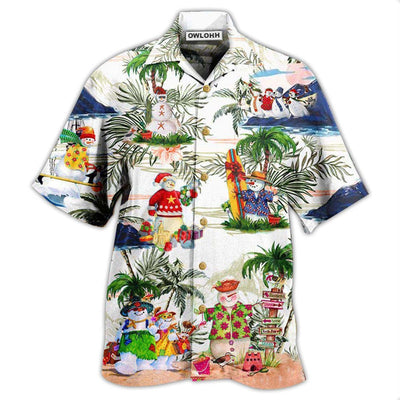 Hawaiian Shirt / Adults / S Snowman Amazing Style Hawaii - Hawaiian Shirt - Owls Matrix LTD