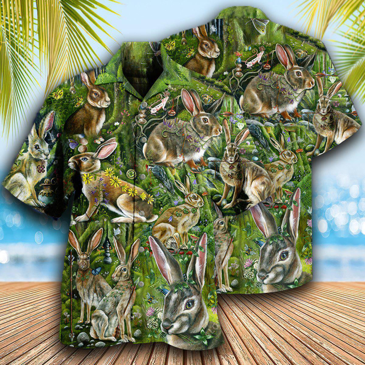 Rabbit Some Bunny Loves You - Hawaiian Shirt - Owls Matrix LTD