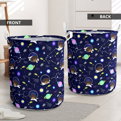 Dachshund Dog On Space - Laundry Basket - Owls Matrix LTD