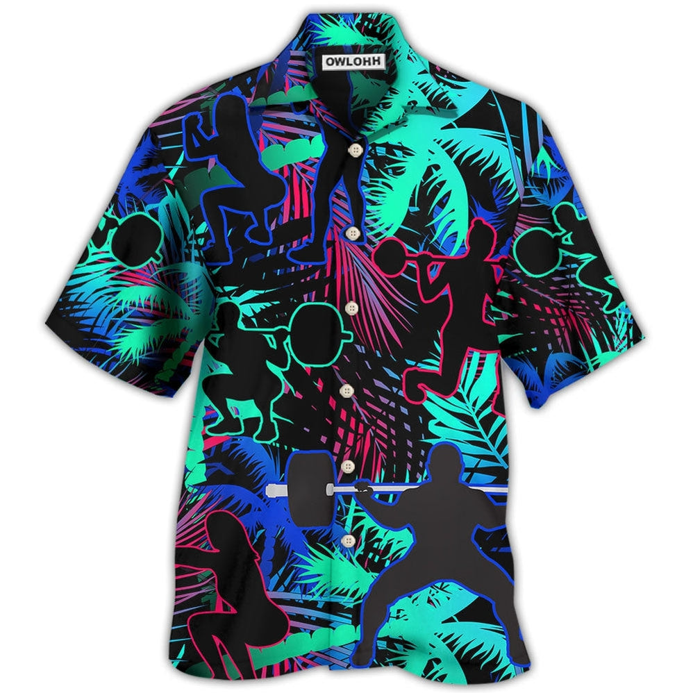 Hawaiian Shirt / Adults / S Squats Tropical Leaf - Hawaiian Shirt - Owls Matrix LTD