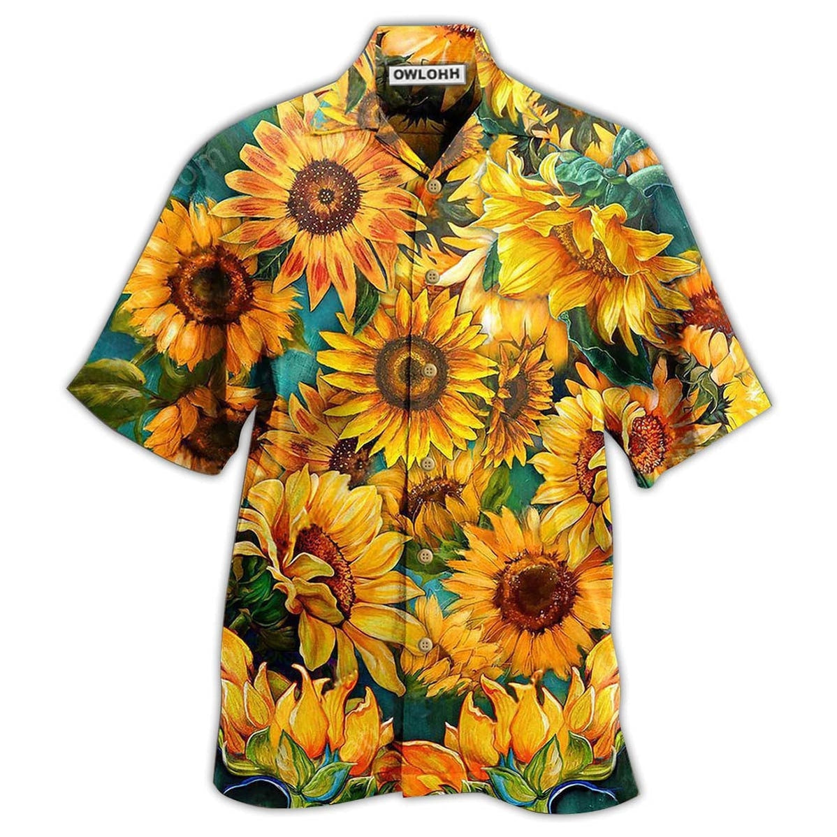 Hawaiian Shirt / Adults / S Sunflower Is Peace Life - Hawaiian Shirt - Owls Matrix LTD