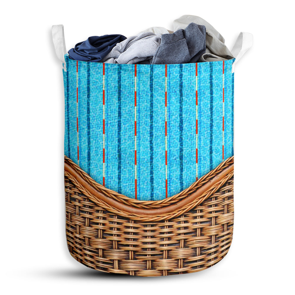 Swimming Rattan Texture Style - Laundry Basket - Owls Matrix LTD