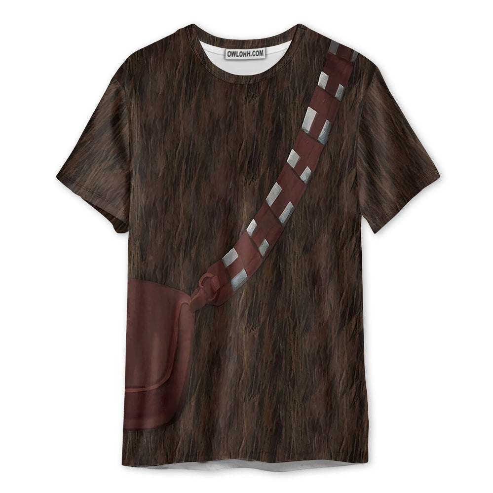 SW Chewbacca Cosplay - Unisex 3D T-shirt