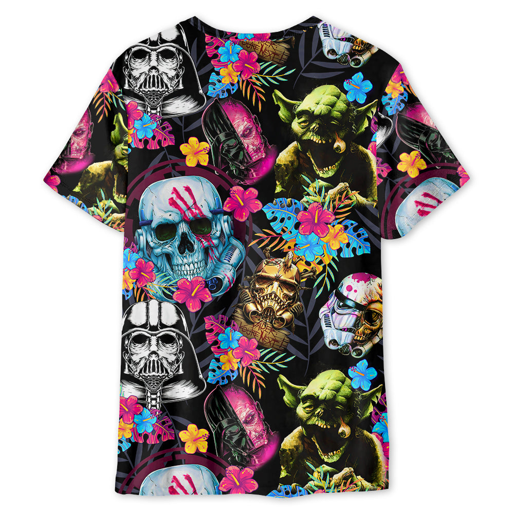 Halloween Starwars Horror Summer Tropical - Unisex 3D T-shirt