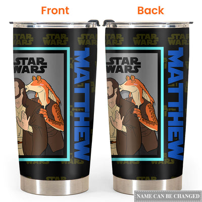 Star Wars Gui Gon And Jar Jar Gift For Fan Personalized - Tumbler