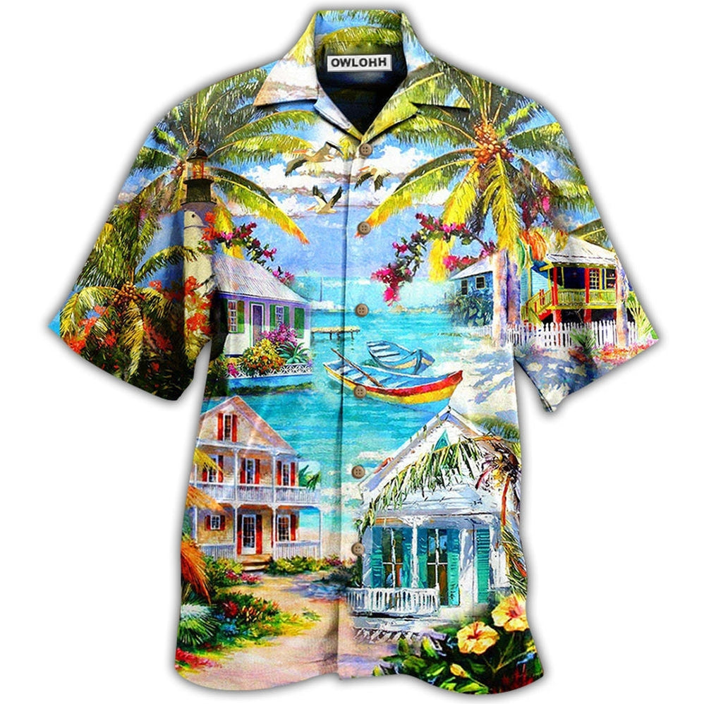 Hawaiian Shirt / Adults / S Vacation Beach Summer Chill - Hawaiian Shirt - Owls Matrix LTD