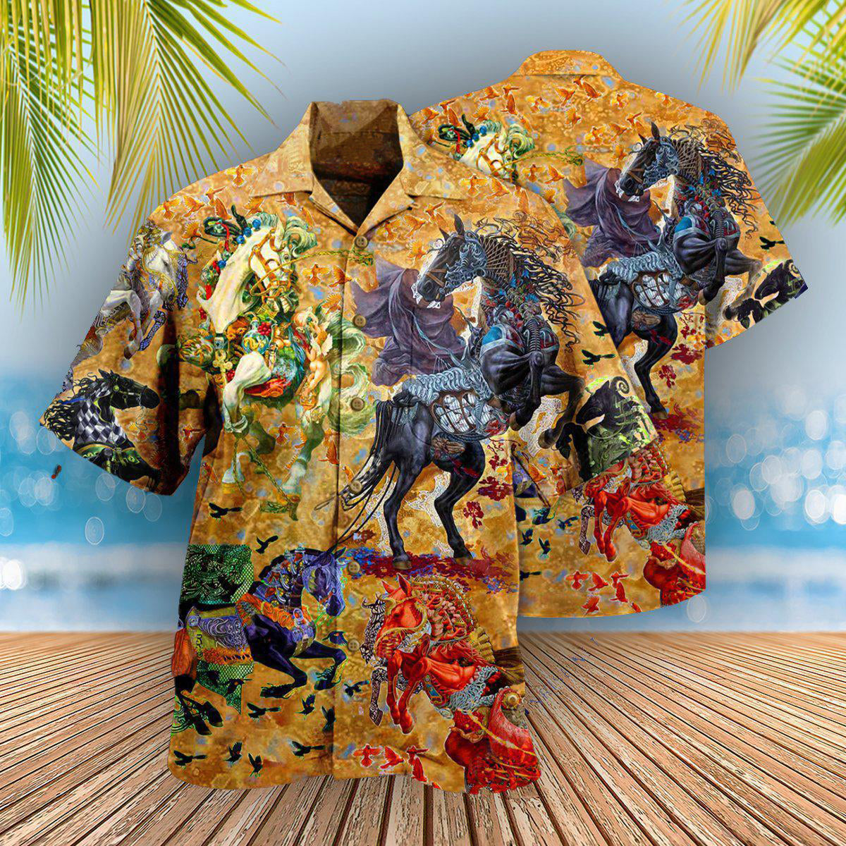 Horse The World Is A Better Place With Horses - Hawaiian Shirt - Owls Matrix LTD