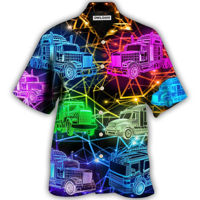 Truck Neon Colorful Style - Hawaiian Shirt - Owls Matrix LTD