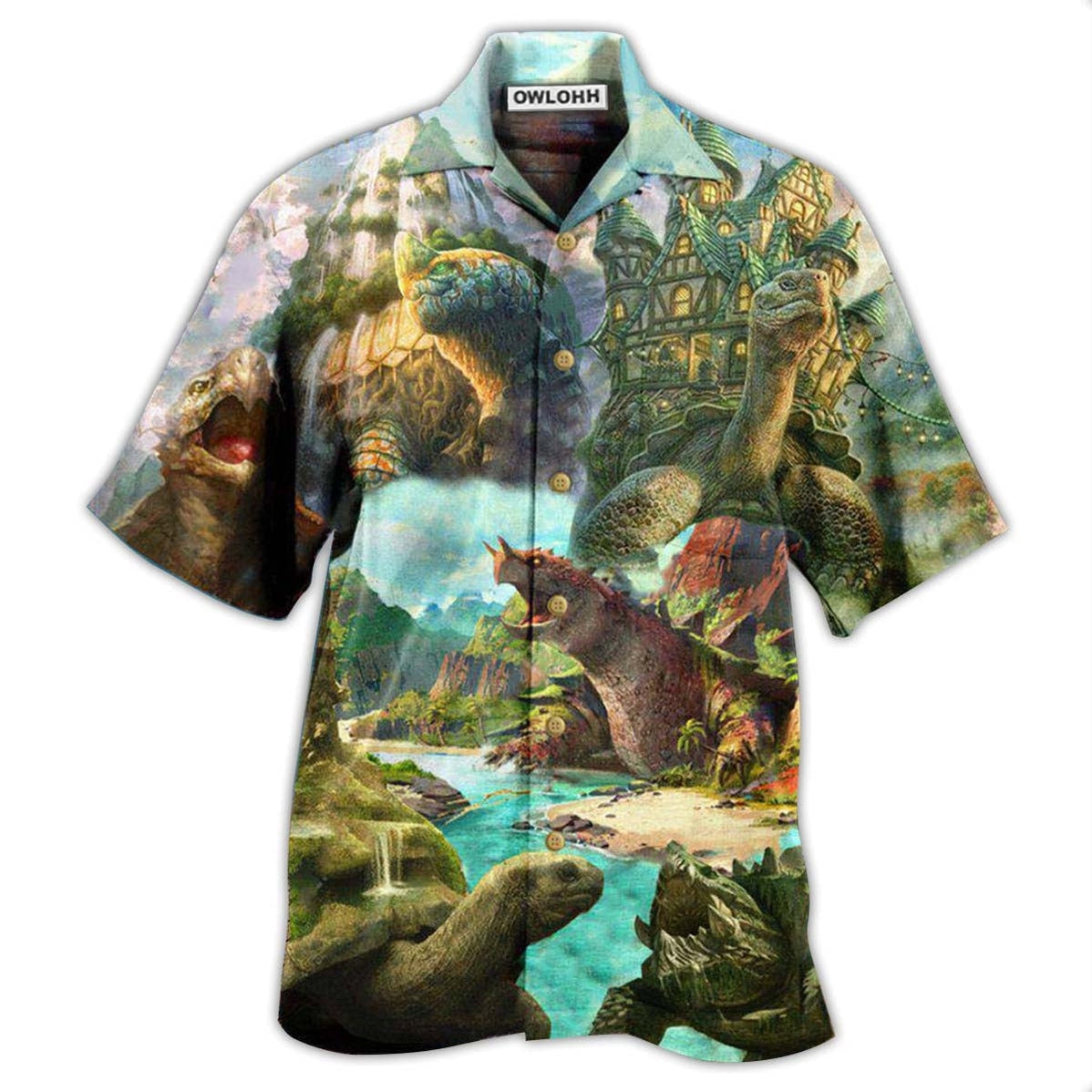 Hawaiian Shirt / Adults / S Turtle Giant Dreams - Hawaiian Shirt - Owls Matrix LTD