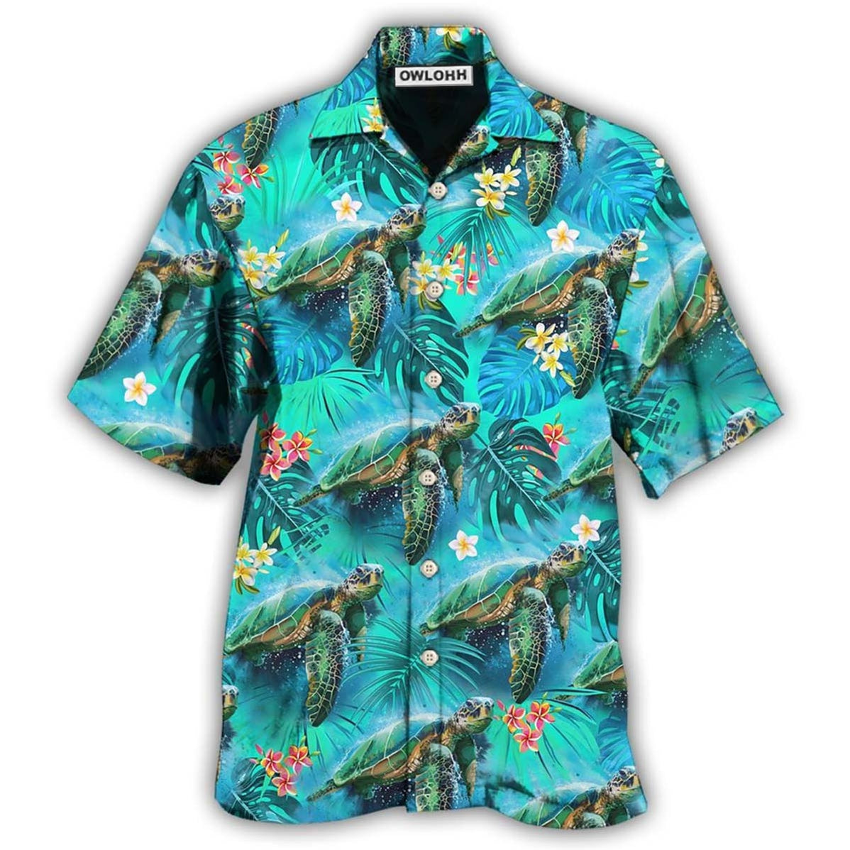 Hawaiian Shirt / Adults / S Turtle Love Beautiful Life - Hawaiian Shirt - Owls Matrix LTD