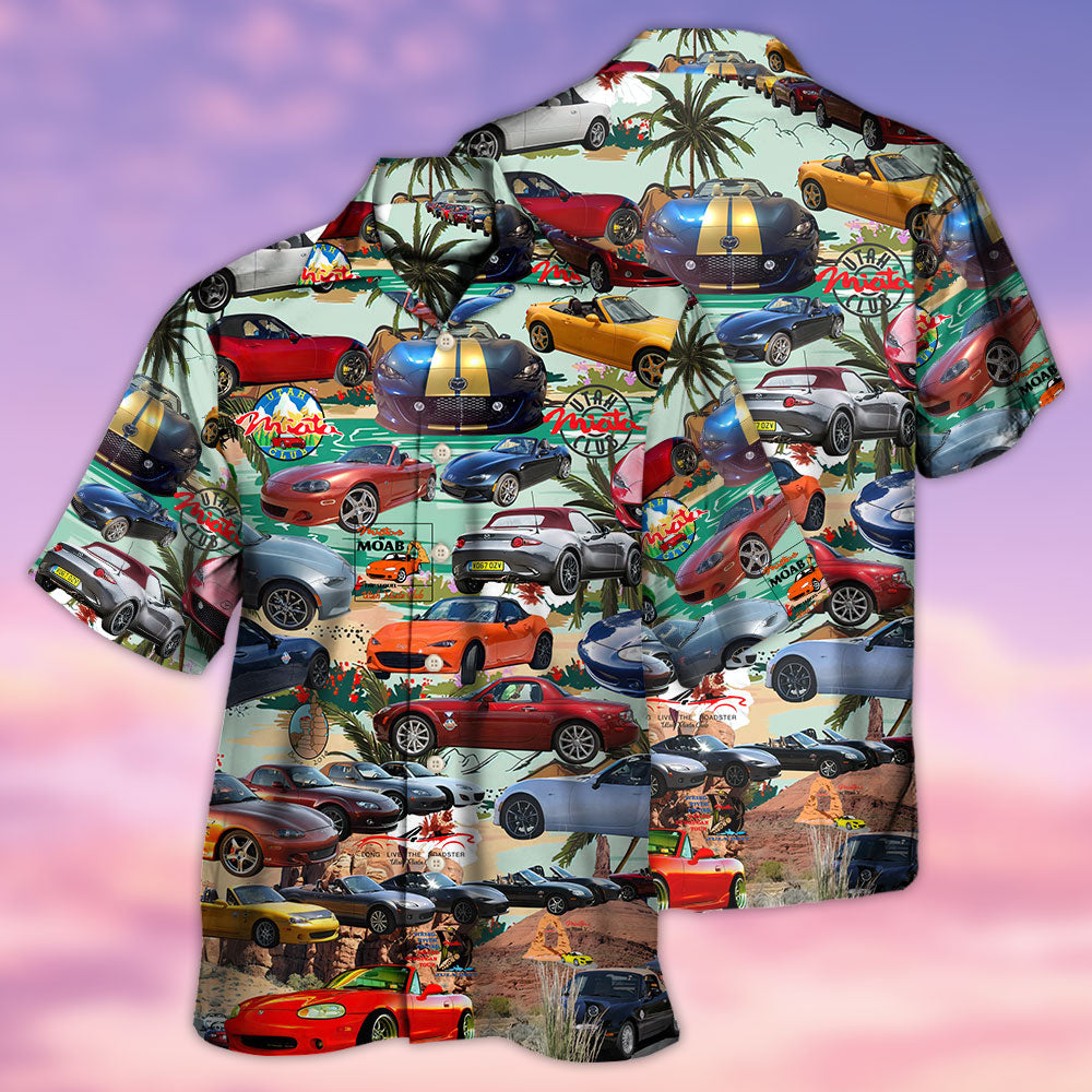 Car Summer Tropical Island Lover- Hawaiian Shirt - Owls Matrix LTD