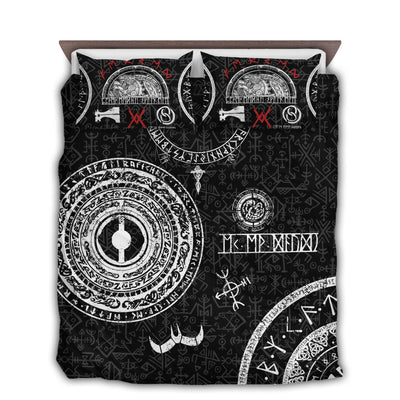 US / Twin (68" x 86") Viking Baldur Norse Mythology Tattoo - Bedding Cover - Owls Matrix LTD
