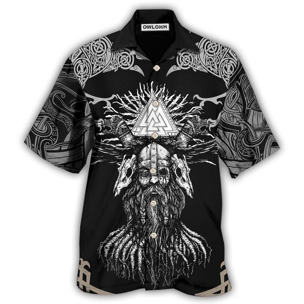 Hawaiian Shirt / Adults / S Viking Victory Life - Hawaiian Shirt - Owls Matrix LTD