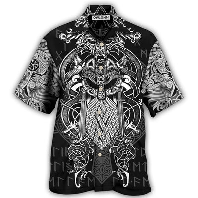 Hawaiian Shirt / Adults / S Viking Warrior Blood Pattern - Hawaiian Shirt - Owls Matrix LTD