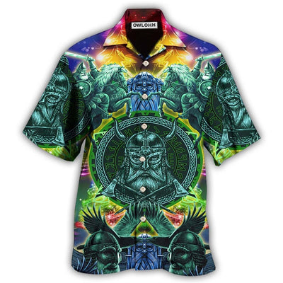 Hawaiian Shirt / Adults / S Viking Green Cool Christmas Style - Hawaiian Shirt - Owls Matrix LTD