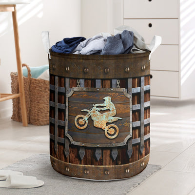 Motorcycle Vintage Basic Style – Laundry Basket - Owls Matrix LTD