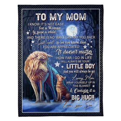 50" x 60" Wolf You Are The Best - Flannel Blanket - Owls Matrix LTD