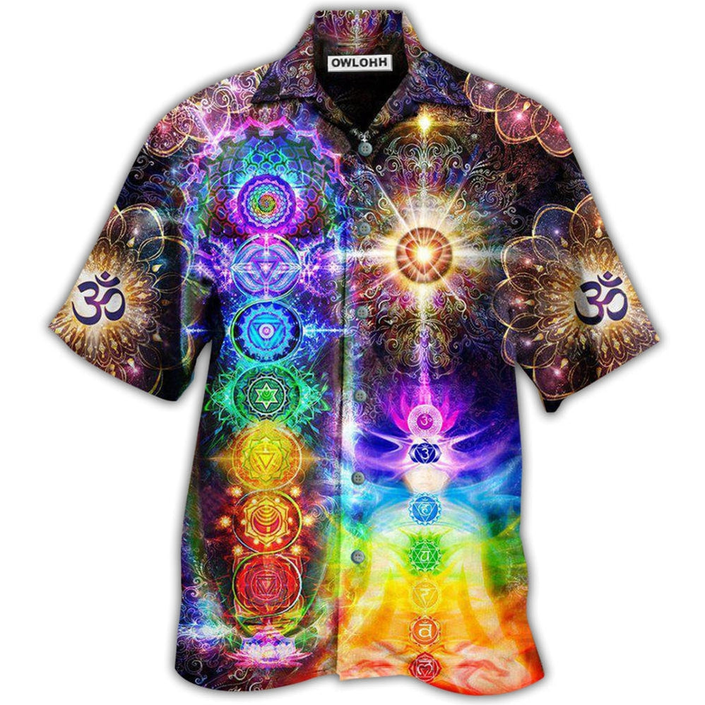 Hawaiian Shirt / Adults / S Yoga Mind And Soul In A Harmony Chakra - Hawaiian Shirt - Owls Matrix LTD