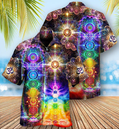 Yoga Mind And Soul In A Harmony Chakra - Hawaiian Shirt - Owls Matrix LTD