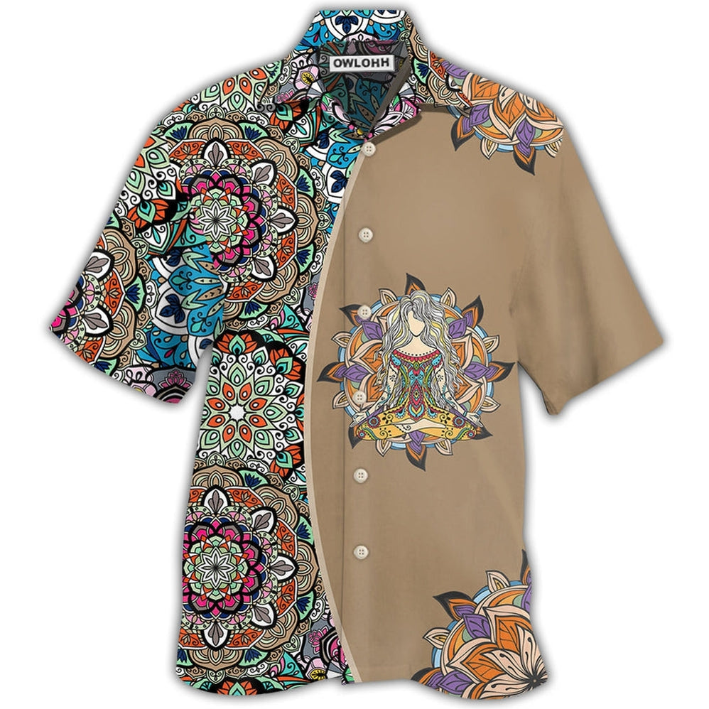 Hawaiian Shirt / Adults / S Yoga Quilt Style - Hawaiian Shirt - Owls Matrix LTD