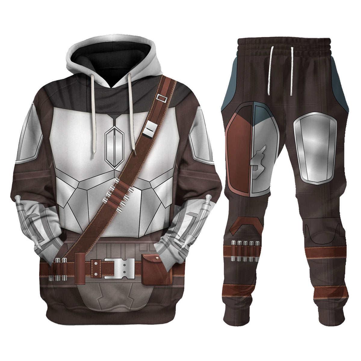 Star Wars Beskar Mandalorian Costume - Hoodie + Sweatpant