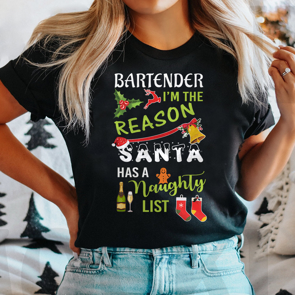 Bartender Christmas ADAA0411018Z Dark Classic T Shirt