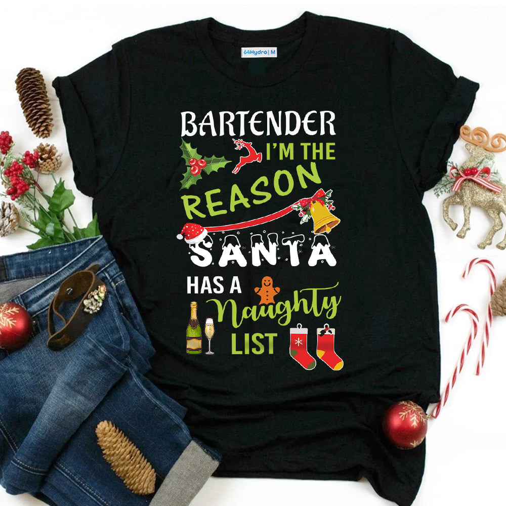 Bartender Christmas ADAA0411018Z Dark Classic T Shirt