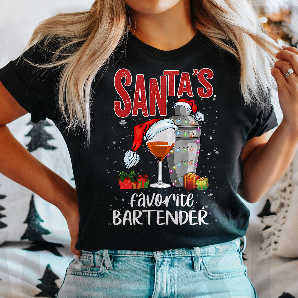 Bartender Christmas ADAA0511008Z Dark Classic T Shirt