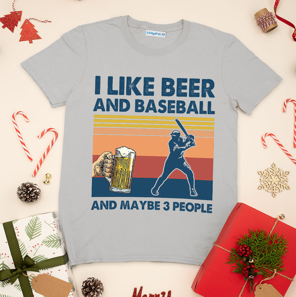 Baseball I Like Baseball And Beer DNGB1511021Z Light Classic T Shirt