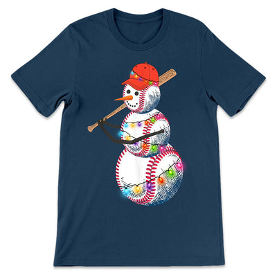 Baseball Snowman Christmas THAZ0311009Z Dark Classic T Shirt