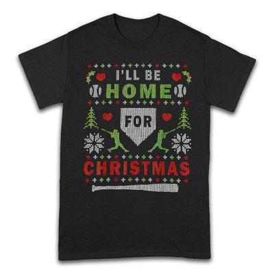 Baseball Will Be Home For Christmas THAZ0311005Z Dark Classic T Shirt