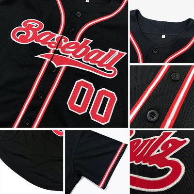 Custom Black Royal-Orange Authentic Baseball Jersey - Owls Matrix LTD
