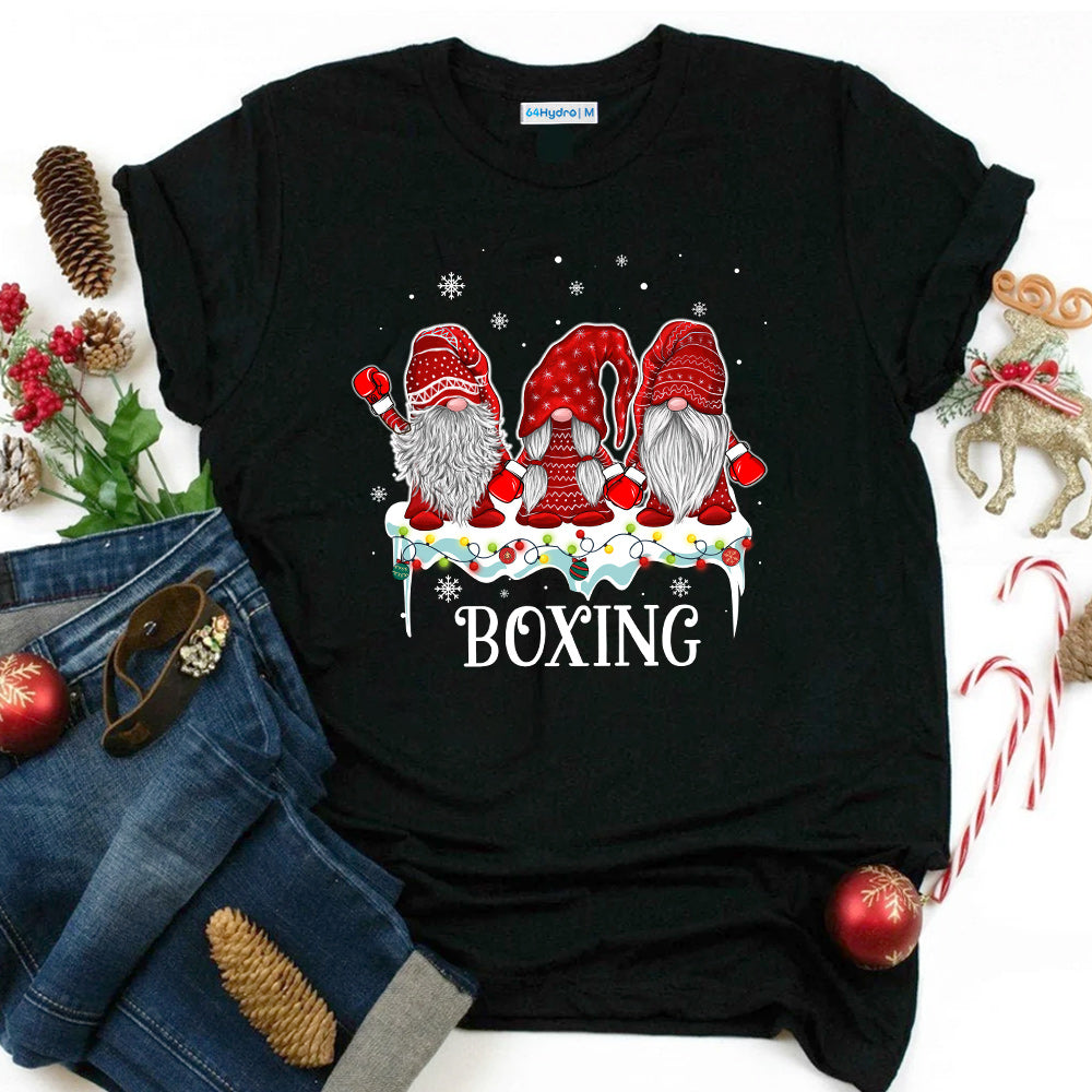 Boxing Christmas Gnome BGRZ0311079Z Dark Classic T Shirt