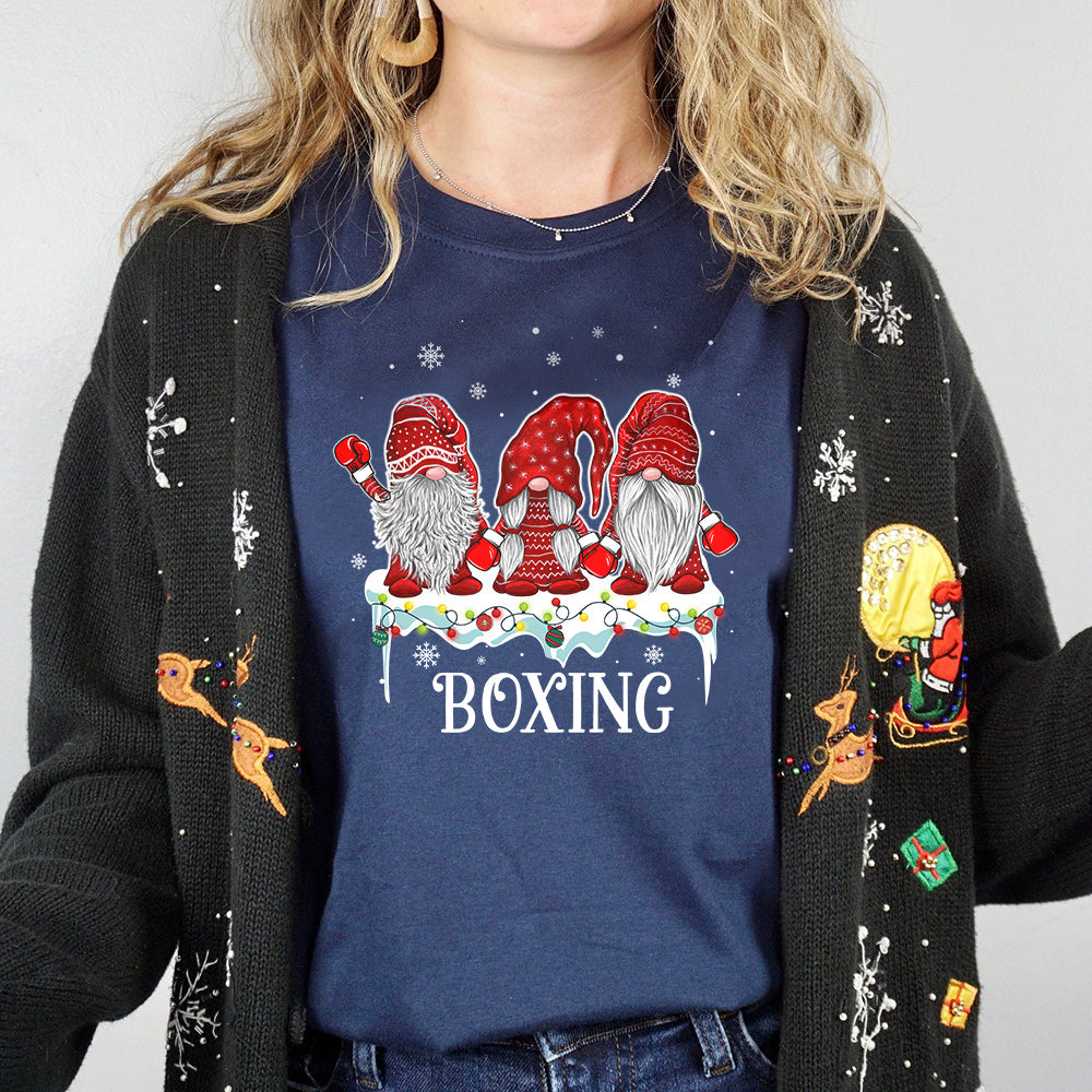 Boxing Christmas Gnome BGRZ0311079Z Dark Classic T Shirt