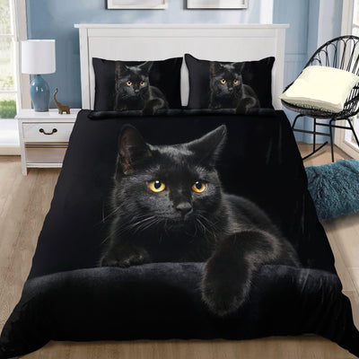 Black Cat Cute Style - Bedding Cover - Owls Matrix LTD