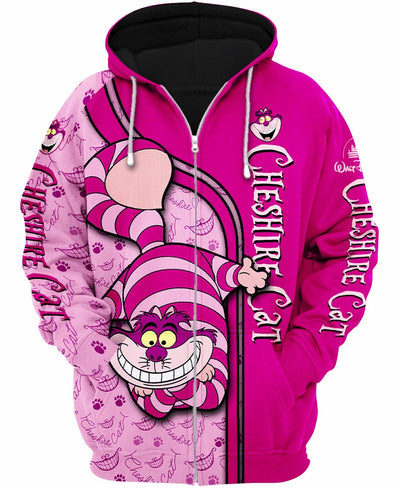 Disney Cheshire Cat Disney Unisex Cartoon Graphic 3D Hoodie