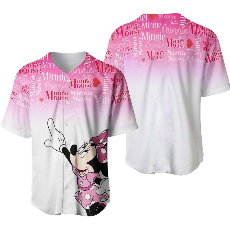 Disney Mickey Minnie Baseball Jersey 555 Gift For Lover Jersey