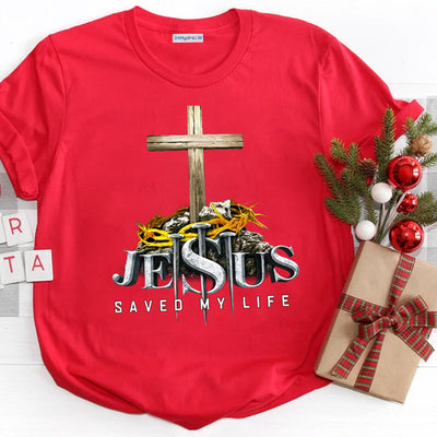 Faith Jesus Saved My Life HALZ1611018Z Dark Classic T Shirt