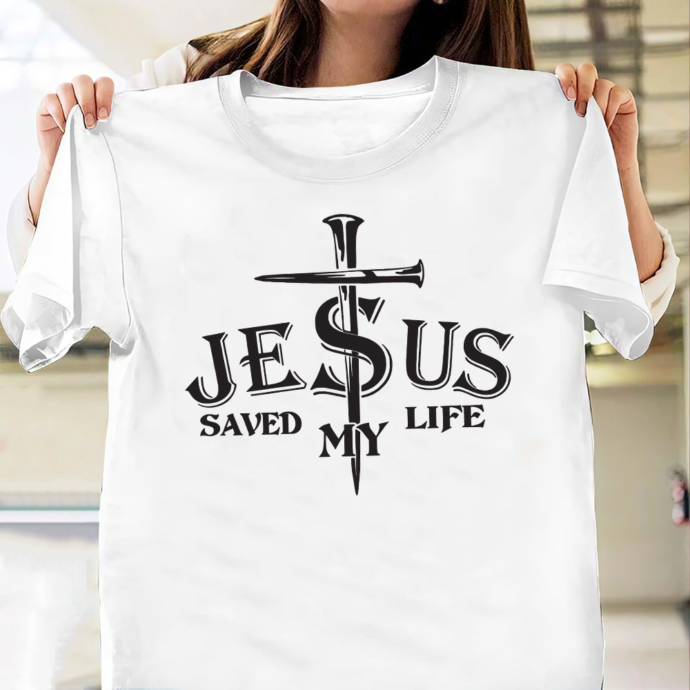 FAITH Jesus Saved My Life THAZ1310013Z Light Classic T Shirt