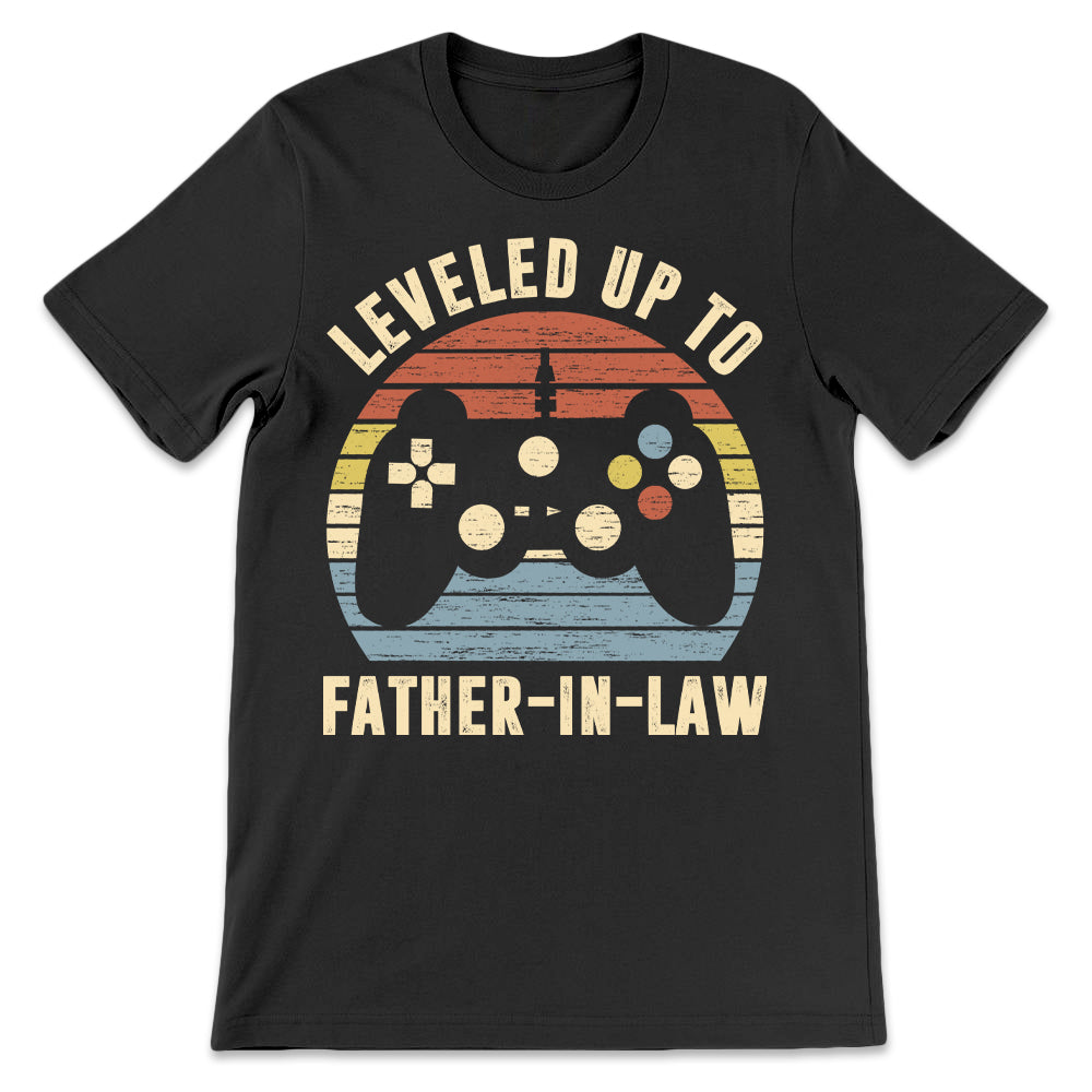 Father Gift Leveled Up To Father In Law TGRZ1508003Y Dark Classic T Shirt