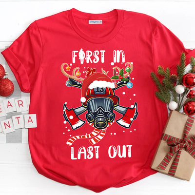 Firefighter Christmas ACAA0511007Z Dark Classic T Shirt