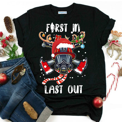 Firefighter Christmas ACAA0511007Z Dark Classic T Shirt