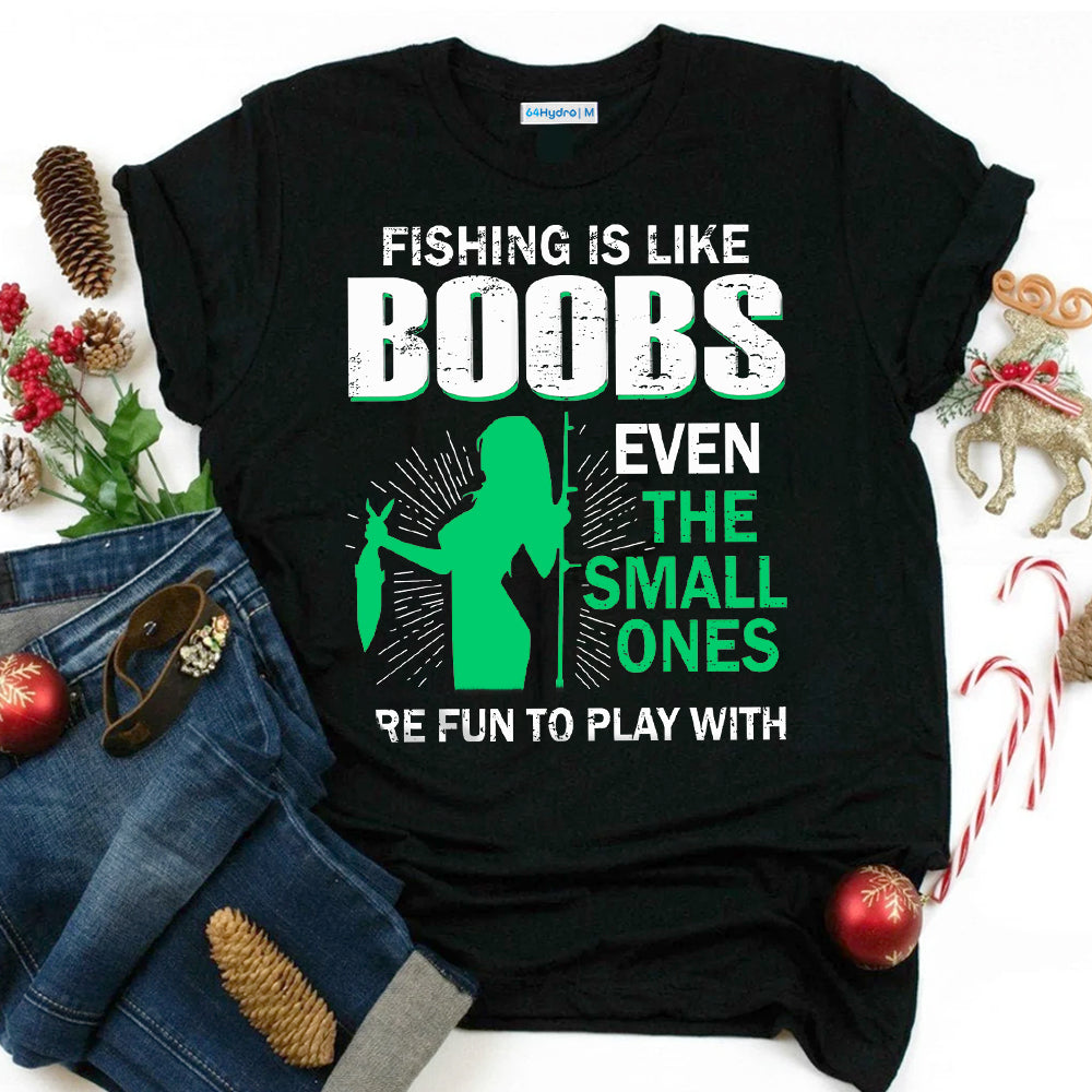 Fishing Funny Even The Small Ones Are Fun THAZ1511018Z Dark Classic T Shirt