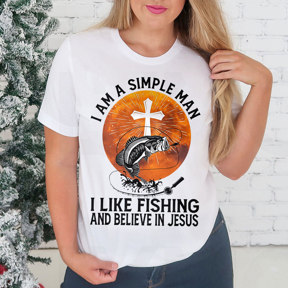 Fishing Man Believe In Jesus TTAZ1611001Z Light Classic T Shirt