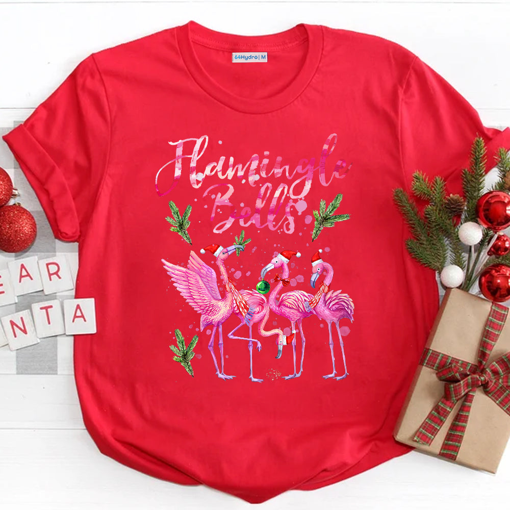 Flamingo Christmas Bells THAZ0311021Z Dark Classic T Shirt